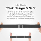AirTag Cat Collar,Ultra Elastic Cat Tracker Collar with Apple Air Tag Holder, [Lightweight][Scratch Resistant] Stepless Adjustable GPS Pet Collar for Cats Kittens (Black)