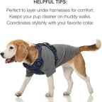 Toby II - The Perfect Tee, 3 Pack Short Sleeve Pet T-Shirt 100% Organic Cotton Tees Clothes for Small, Medium, Large Dogs, Gray Ombre, X-Large
