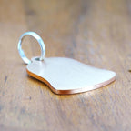 Ultra Joys Cat ID Tag Personalized Pet Tags, Durable Stainless Steel Small Pet Mini Dog Cat Tag Lightweight - Bell Tag in Rose Gold