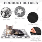 2 Pack Self Warming Cat Bed Self Heating Dog Pad Cat Warming Pad Thermal Pet Mat Washable Reflect Body Heat Removable Cover for Indoor Kittens Puppies Feral Pet(Large Star,16 x 20 Inch)