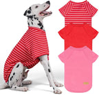 KYEESE 3Pack Dog Sweater Pets Clothes with Sleeves Pullover Dogs Sweatshirt Comfy Pets Sweaters Soft Dog Sweaters for Medium Dogs Girl Stretchy Pet Coat Lightweight Pet Fleece Sweater for Cold Weather