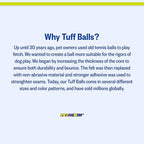 PetSport USA 4" Giant Tuff Balls for Large Dogs [Pet Safe Non-Toxic Industrial Strength Tennis Balls for Exercise, Play Time & Dog Training](3 Pack)