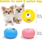 Dog Squeaky Toys, Latex Squeaky Dog Balls with Cute Big Eyes for Pet Dogs - Suitable for Teething Puppies, Small Dogs and Medium Dogs in Outdoor Chase and Fetch (3 Pcs)