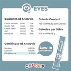 Choolip Squeeze Vita Stick Lickable Cat Treats & Dog Puree – 7-Count Eye Support Tubes, Creamy Grain-Free High-Protein Puree with Lutein, Astaxanthin & Omega 3 for Healthy Vision & Eye Care