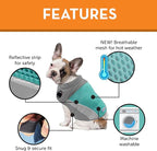 ThunderShirt Breeze for Dogs, X-Small, Aqua, Extra Breathable Mesh Fabric, Dog Anxiety Relief Vest for Every Day Stress & Calming During Thunder Storms and Fireworks