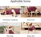Dog Sweater Pullover Cold Weather Vest for Dogs Dog Sweatshirt & Jacket for Indoor and Outdoor Use (Large, Wine red)