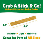 Lucky Premium Treats Lucky Shorty Slims – Chicken Jerky Dog Treats and Crunchy Dog Chew Sticks with Real Chicken for Small to Large Dogs (7 Count)