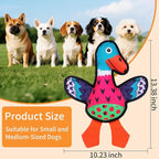 Interactive Squeaky Dog Toys,Crinkle Dog Toy to Keep Them Busy,Colorful Absurd Duck Dog Toys,Fun for Indoor Puppies,Chewing and Playing(Pink)