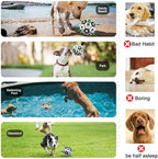 Dog Soccer Ball Toys with Straps, 6'' Interactive Dog Toys for Tug of War, Puppy Birthday Gifts, Dog Tug Toy, Dog Water Toy, World Cup Durable Dog Balls for Small Medium Dogs (6 Inch - Medium)