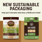 Earth Animal No Hide Stix - Long Lasting Rawhide Free Small Dog Chews Sticks, Pork - 20 Count Value Pack