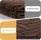 Tindbea Dog Mat for Muddy Paws,Absorbs Moisture Dirt Non-Slip Washable Mud Mat for Dogs,Soft Rubber Backing Front Inside Pet Rug for Entryway, Mud Dog Paws, Patio(24"x59",Coffee)