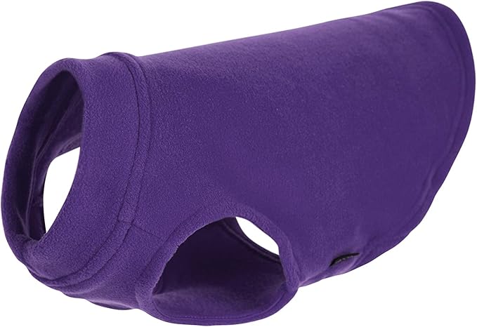 Gooby - Stretch Fleece Vest, Pullover Fleece Vest Jacket Sweater for Dogs, Violet, X-Small