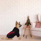 Dog Hoodie Sweater for Dogs Pet Clothes Buffalo Plaid Dog Hooded Sweatshirt Warm and Soft Breathable Cozy(Reindeer&S)