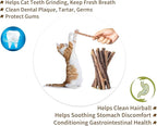 [ 15pcs Silvervine Sticks for Cats, Matatabi Cat Chew Sticks, Catnip Toys, Wooden Dental Sticks for Indoor Cats, Kitty, Kitten Teething Interactive Wand Toys