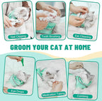 Supet Cat Grooming Hammock, Soft Fabric Nail Clipper Hammock, Self-Adhesive Wrap for Cutting Nails, Quickly Calm Down for Medicine, Teeth Brushing, Ear Cleaning