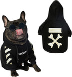 ChoChoCho Woof Dog Hoodie, Designer Dog Hoodies for Small Medium Large Breeds, Art Collection Dog Sweatshirts, Street Drawstring Hoodies Outfit Clothes for Puppy Puppies (4XL, Tape Arrows)