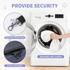 ‌Petsfit Airline Approved Pet Carrier for Small Cats, 15x8x10 TSA Approved Carrier, with Removable Dual-Sided Padding (2-Way Placement) - Fits Under Most Airplane Seats, Escape Proof (Navy)