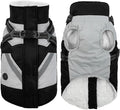 IECOii Dog Coats for Small Dogs Winter Harness Zip Up - Black,XSmall - Warm Fleece Lined Small Dog Winter Coat with D Ring,Waterproof Puppy Coats Dogs Snow Jackets Snowsuit Chihuahua Papillon Maltese