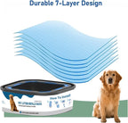 4 Pack Jumbo Square Refills Disposal Bags Refill Compatible with Pet Dogs Genie Dog Waste Disposal System Pails, Ultimate Odor Control Dog Poop Bags