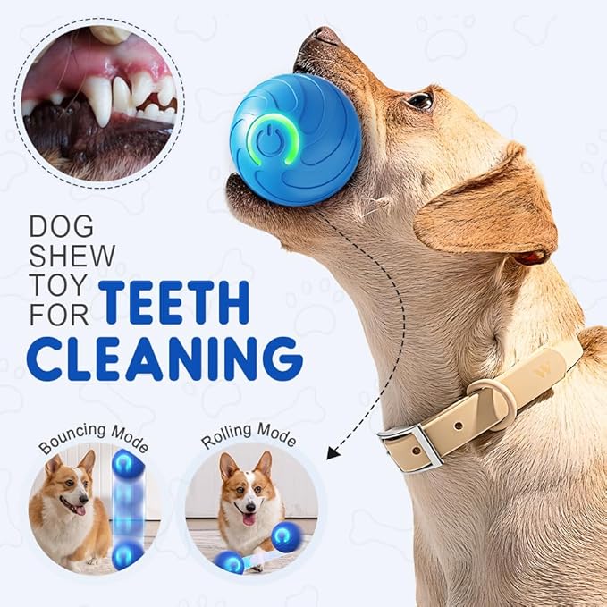 2025 New Dog Ball for Large Dogs, 2PCS Interactive Dog Ball Toy Vibrating Balls, Smart Shaking Pet Bounce Electric Balls Automatic Moving Pet Toy for All Dogs (#B2)