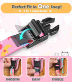 Halypet Cat Harness and Leash Set[MAX Safety 4th-Gen] Cute Escape Proof Vest Harness for Girl&Boy Cat Walking, Comfortable Adjustable Leash and Reflective Strips for Outdoor Kitten, S Pink Unicorn