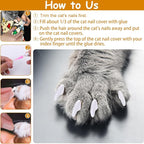 BABORUI Cat Grooming Wrap for Cutting Nails - Self-Adhesive Cat Swaddle Wrap with Nail Clipper Nail Cover, Anti-Scratch Cat Burrito Wrap for Nail Trimming, Cat Grooming Supplies