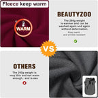 BEAUTYZOO Dog Fleece Vest Sweater Winter Jacket for Small and Medium Dogs with D-Ring Leash Cold Weather Coat Hoodie for XS S M Dogs Boy or Girls, Large
