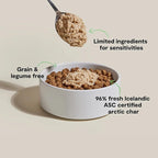 Open Farm, Canned Dog Food Topper, Silky Mousse Made with 96% Responsibly Sourced Icelandic Fish, Grain & Legume Free, Arctic Char Recipe, 4.59oz Cans (Pack of 12)
