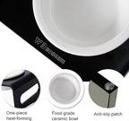 Tilted Raised Elevated Food and Water Bowls Stand for Cat or Small Dogs - Puppy's Clear Acrylic Stainless Steel 3 Dishes Holder for Boy or Girl Pet by WBhonghui (Black-3bowls)