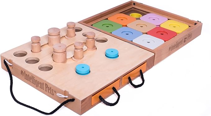 Travel Dog - Portable 2-in-1 Interactive Puzzle Toy and Brain Game for Dogs, Ideal for Mental Stimulation, Dexterity Training and On-The-Go Entertainment