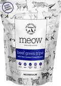 The New Zealand Natural Pet Food Co MEOW Freeze Dried Cat Treats - Beef Green Tripe with New Zealand Green Mussel, High Protein, Healthy Cat Snacks and Toppers, All Natural for all Life Stages, 1.4 oz