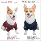 Koneseve Dog Shirts Soft Cotton Dog Clothes Stretchy T-Shirt for Small Medium Large Dogs Cat Shirt Breathable Puppy Outfit Kitten Apparel Pet Pullover Tee Blank Basic Sweatshirt 2-Pack Blue & Red 3XL