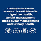 Hill's Prescription Diet w/d Multi-Benefit Digestive/Weight/Glucose/Urinary Management Chicken Flavor Dry Cat Food, Veterinary Diet, 4 lb. Bag