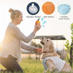 MewaJump Squeaky Easter Dog Toys with Ball, 3-in-1 Plush Cute Dog Toy, Dog Chew Toy with 3 Layers, Dogs Puzzle Pet Toy for Teeth Cleaning, Puppy Enrichment Toys for Small and Medium Breed