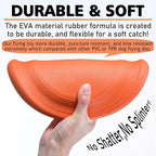 Dog Flying Disc (2 Pack) - Durable Rubber Flying Disc Dog Toy - 9.25" Indestructible Rubber Dog Flying Disc - Puncture Resistant & Bite Resistant Extremely - for Medium Large Dogs