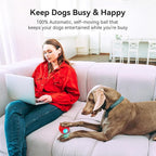 Cheerble [Enhanced Rubber Version Smart Interactive Dog Toy, Wicked Ball PE, Automatic Moving Bouncing Rotating Ball for Medium Dogs Boredom with LED Lights