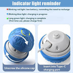 Shaky Ball Toy for Dogs, Automatic Interactive Dog Ball, USB Rechargeable Vibrating Dog Balls Suitable for All Dogs (Blue+Orange)-2PCS