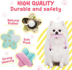 XIUGOAL Pink Puppy Toys for Boredom - 23 Pack Puppy Chew Toys for Teething, Interactive Dog Toys for Puppies, Cute Small Dog Toys with Treat Ball, Squeaky Dog Chew Toys and Ropes
