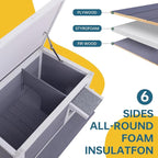GEGURI Insulated Cat House Outdoor Weatherproof Feral Cat Shelter for Winter Large Wooden Enclosure with Escape Door