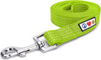 Pawtitas 6 FT Pet Puppy Leash Reflective Dog Leash Comfortable Handle Highly Reflective Threads Heavy Duty Dog Training Leash Available as a 6 ft Medium Dog Leash or Large Dog Leash Green