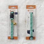 Safety Quick Release Cat Collars,Double Velvet with Bell Available in a Range Colors,Perfect for Your Kitty, Adjustable 20-30 cm (20-30cm, Irish Green)