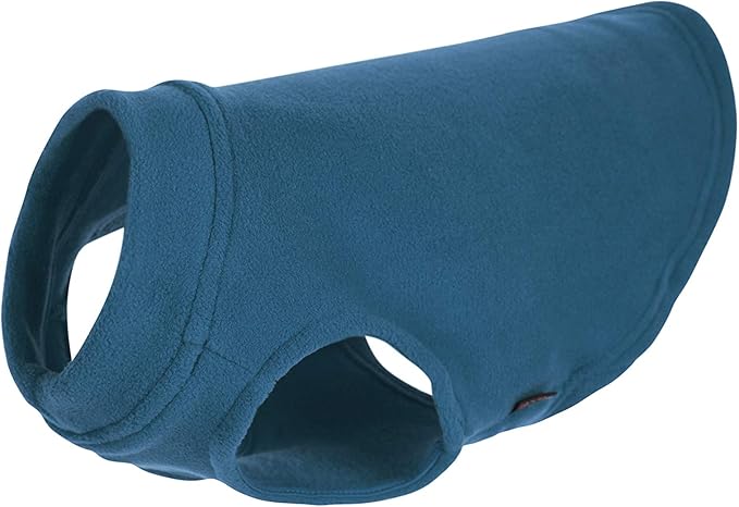 Gooby - Stretch Fleece Vest, Pullover Fleece Vest Jacket Sweater for Dogs, Steel Blue, Medium