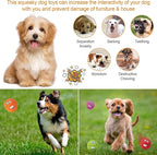 Squeaky Dog Toys Chewing Durable Teething Latex Rubber Soft Interactive Fetch Play Dog Balls with Funny Smile Face for Puppy Small Medium Pet Dog (6PCS)