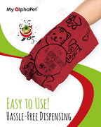 Compostable Dog Poop Bags, Cornstarch Eco-Friendly, HOME COMPOST NF T 51-800, 240 Count, Large Size Bag 9x13 Inches, 16 Unscented Refill Rolls, Leak-proof, Plantbased, GM-Free Corn (Red)