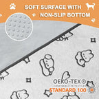 Qeils Reusable Puppy Pads, 2 Pack Washable Pee Pads for Dogs, Waterproof Non Slip Wee Wee pad, Absorbent and Leakproof Training Mats for Potty, Crate, Playpen, Bed, Sofa, 18"x 24"