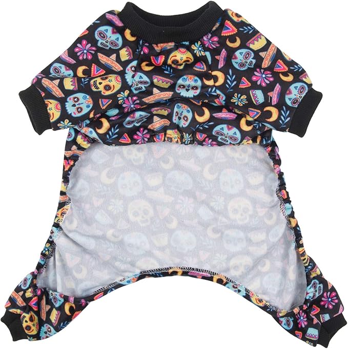 CuteBone Small Dogs Outfit Soft Puppy Onesies Pjs Dog Pajamas Pet Coat Cat Apparel Comfy Doggie Jumpsuit Bodysuit for All Seasons P73XS