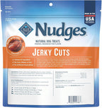 Blue Buffalo Nudges Jerky Cuts Dog Treats, Made in the USA with Natural Ingredients, Chicken & Duck, 16-oz Bag