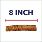 Pet Factory 100% Made in USA Beefhide 8" Rolls Dog Chew Treats - Peanut Butter Flavor, 10 Count/1 Pack