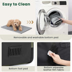 Dog Car Carrier Light Weight, Dog Carrier for Car Easy to Assemble, Dog Car Crate Portable and Breathable, Foldable Pet Carrier for Both Indoor and Outdoor Use, Dog Travel Crate with Curtain Green