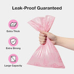 VETRESKA Cherry Blossom Scented Dog Poop Bags, Leak Proof, Extra Thick and Large Pet Waste Bags for Dogs Walking and Cat Litter, 36 Refill Rolls, 540 Poop Bags, Pink